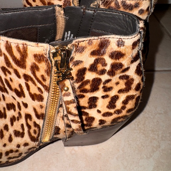 Sam Edelman Leopard LeatherBoots/ Booties - Picture 3 of 6